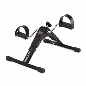 Mini Cyclette: pedaliera pieghevole per riabilitazione muscolare braccia e gambe.