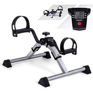 VAZILLIO Mini Cyclette Casa Pieghevole: Riabilitazione Gambe e Braccia, Display LCD, Resistenza Regolabile