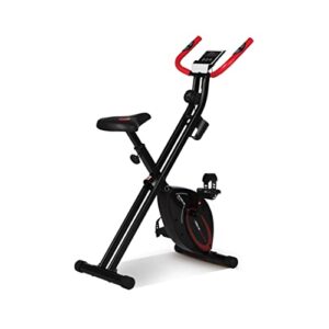 Trainer per bicicletta pieghevole con display LCD, resistenza regolabile: perfetto per atleti e anziani.