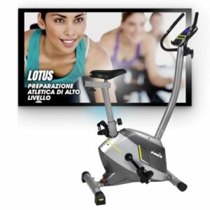 Bike elettromagnetica Diadora Fitness Lotus, grigio scuro, 100 x 49 x 136 cm.