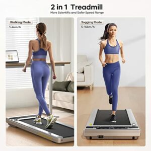 Tapis Roulant Elettrico 2 in 1, Salvaspazio, 1-10 km/h, Display LED, App, Telecomando, Garanzia Italia