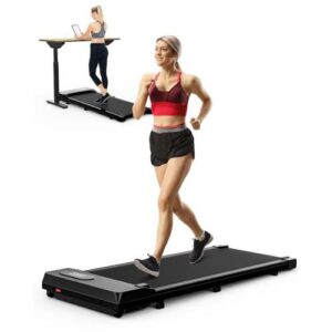 Tapis Roulant Salvaspazio 1-8km/h, 2.5HP, Schermo LCD, 2 Metodi Controllo, Walking Pad Mini