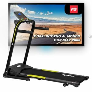 Tapis Roulant Diadora Fitness Star 2000, Nero, 18 Programmi CE