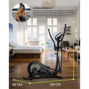 Cyclette Ellittica HEAT con Monitor LCD e Sensore di Pulsazioni
