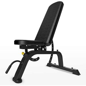 Attrezzatura fitness multifunzione con manubri e sgabello pieghevole
