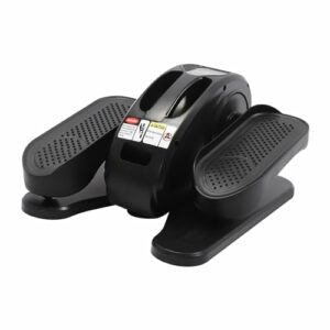 Ellittiche elettriche, estensore pedale seduto, macchina ellittica da scrivania per anziani, allenatore ellittico portatile per adolescenti - nero