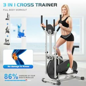 Ellittica/Cyclette 2 in 1 con Sedile e Monitor LCD
