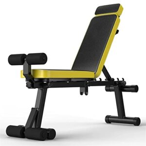Panche per addominali e pesi portatili per il fitness a casa.