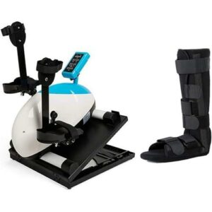 Mini cyclette portatile per riabilitazione e fitness: attrezzo ginnico motorizzato per anziani