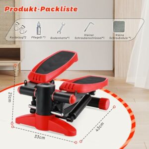 Stepper per casa con display LCD e fasce resistenza aerobica embricare fino a 150 kg