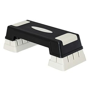 Stepper professionale per aerobica fitness, dimensioni compatte, nero/grigio