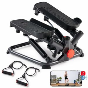 Stepper Machine with Twisted Resistance Bands