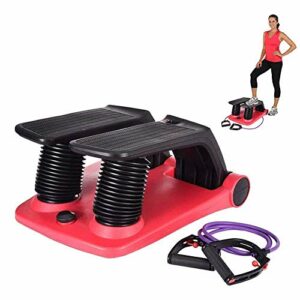 Stepper Home Trainer con Schermo LCD e Fascia di Resistenza: Attrezzatura Fitness per Scalatore ad Aria