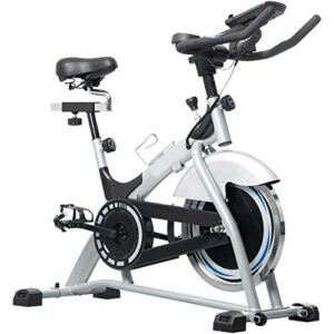 Cyclette Stazionaria con Monitor LCD e Supporto per Telefono