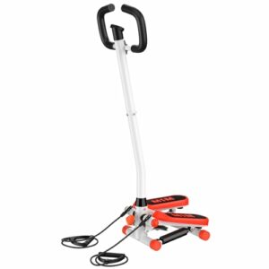 Stepper Twist con manubrio e resistenze: allenamento completo con monitor LCD