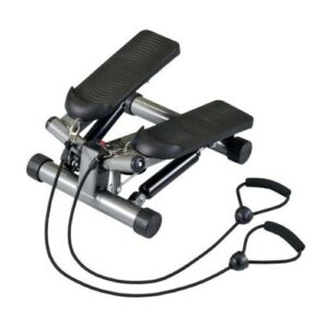 Twist Stepper e Bande Uomo per Body Sculpture, Argento/Nero, Taglia Unica