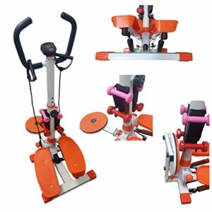 Bici stazionaria multifunzione con stepper e twister, attrezzatura palestra iron.