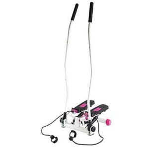 Stepper con manubrio e elastici hms: l'allenamento completo 2 in 1