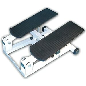 Stepper fitness HDME per casa, bianco e nero