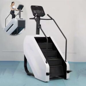 Macchina cardio per scale con rilevamento frequenza cardiaca e pulsante di emergenza