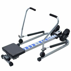 Vogatore pieghevole per uso domestico: Attrezzatura fitness con resistenza regolabile e display LCD