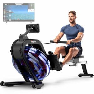 Vogatore Professionale JOROTO con Serbatoio Acqua 28L, Inclinazione 45°, Capacità 150kg, Bluetooth, Tablet, Kinomap 44 Giorni