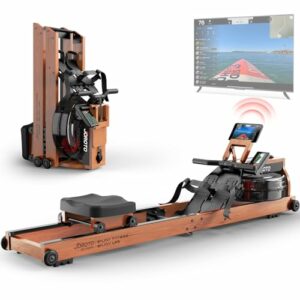 Vogatore ad Acqua JOROTO Pieghevole in Legno di Quercia con Monitor Bluetooth