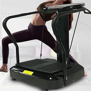 Vibration Plate Fitness Gym: 99 Intensity Levels, Resistance Bands, Fat Test, Full Body Trainer.