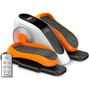 Mini ELLIPTIC Trainer per Gambe | Gimnasia passiva | 4 funzioni automatiche | Bidirezionale & 5 velocità | Display Digitale & Telecomando