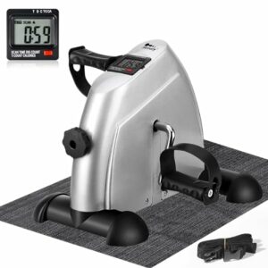Cyclette portatile a pedale per casa e palestra, resistenza regolabile e display LCD