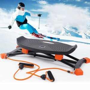 sci for indoor workouts: Mini step machine con display e fasce resistenza
